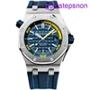 Highend AP Forist Watch Royal Oak Series серии Mens 15710ST.OO.A027CA.01 Автоматическая механическая 42 -мм набор ночной сияние Сертификат