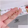 Hoop Huggie Orees Boucles d'oreilles Tisun S925 Sterling Sier Needle Love Woman Style Cold Delate Personalité Niche Design Light Luxury Drop délivre DHFO1