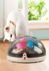 Brinquedos engraçados interativos para gato Exercício de penas elétricas Treinamento de gato Toy Rechargable Maglev Bouncing 2109297938314