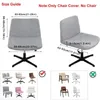 Couvre-chaise Couvre imperméable Stretch Jacquard Office Slive Vanity Vanity Swivel Cover Mid Back Wide Souge Home Home