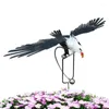 庭の装飾飛行イーグルメタルヤード抵抗性クリエイティブレトロゲンビア屋外彫像鳥の拍手