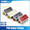 Cabos P90 estilo de guitarra elétrica Pickup Humbucker tamanho de bobina única peças de guitarra de ponte de pescoço e acessórios