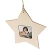 Frames 10 Pieces Wooden Mini Star Hanging Picture For Home Party Decoration