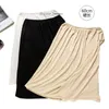 Petticoat Altlı Etek Modal Çok Yönlü Düz Renk Anti Hafif Güvenlik Etek Yarım Etek İç Petticoat Siyah Kısa Etek Kadın