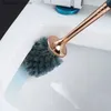Rengöring borstar europeisk stil toalettborste liht lyx mjuk ull toalettborste set toalett vägg hanin lon handtag plast renin borste l49