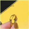 Fashiom designer ringer diamant bokstav f ring engagemang för kvinnors ringdesigners smycken heanpok herr guldring prydnader 21080601r
