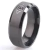 Drop envío OK anti alergia 2017 Nuevo ancho de 8 mm Hombres anillos de acero inoxidable joya de anillo de mujeres clásicas hot5999584