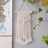 Tapestries Cotton Rope Weave Tassel Tapestry Retro Central Europe Style Bohemia Home Wall Ornaments Paintings Dream Catcher Hanging