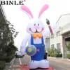 8m 26ft giant inflatable easter bunny with egg&brush large rabbit animal for holiday decoration