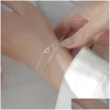 Bracelets de liaison chaîne 2023 Zircon Round Charm Bracelet Bracelet For Women Girls Classic Elegant Fashion Bijoux SL366 Drop Livrot Dhadq