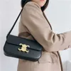 End High AL Arch Sagra Undermail Bag Genuine Leather Womens 2024 Moda de Flor Antiga Método Stick tofu pequeno quadrado quadrado