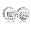 Orecchini per borchie Drops Drops Sier for Women Clear Crystals amante Sterling Jewelry Accessori 2023 Delivery Delivery Dhv2x
