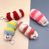 Keychains Lonyards Creative Cartoon Keychain Plux en peluche Étudiant mignon Sac pendentif Purs Fur Car Key Chain Chain