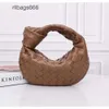 Sacs Mini Bottegs 26cm Femmes Jodie Classic Notted Handbag Evening Luxury Handbag Sac Venata Tote Designer Cuir Underarm Woven Round Sheepskin Y5VR