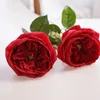 Dekorative Blumen 3pcs Single Ast Real Touch Austin Latex Rose Künstliche Blume Wohnzimmer Tisch Display Seidenflores Hausdekoration