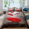 Bedding Sets 3D Duvet Cover Set Comforter Covers Bed Linens Full Twin Single Double Size Interchange Iron Tower Home Texitle