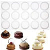 Baking Moulds 15-Cavity Stone Silicone Molds 3D Round Mousse Cake Mold For Candy Pastry Chocolate Truffle Jelly Cookie Decoration Tray