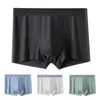 Underpants Trendy Breathable Quick Dry Plus Size High Elasticity Male Solid Color Inner Wear Clothes