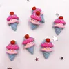 Decorative Figurines 24pcs Resin Mini Cherry Ice Cream Cabochon Flatback Stone Scrapbook DIY Craft Home Decor Accessories OH36