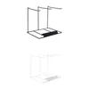 Soupchage de bijoux Simple Oreing Stand Hanging Collier Collier Metal Rangement Cadre Rack Rack