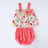 Party Dress, Stylish and Cute Baby and Toddler Suspender Skirt Set, Girls' Children's Clothing, Girls' Baby Clothing, Category A Chinese Style Spring Clothing