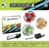 Beyblade Metal Fusion Burst Burst Gyroscope x Series BX08 Три в одном с ручкой передатчика цветовой коробки набор игрушек 240411