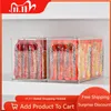 Storage Bottles Narrow Bins 10" X 5" 6" Clear Plastic Modular System 4 Pack Food Containers Kitchen Container
