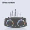 Tragbarer wasserdichte 100W Hochleistungs -Bluetooth -Lautsprecher RGB Bunte leichte drahtlose Subwoofer 360 Stereo Surround TWS FM Boom Box 240415