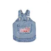 Hondenkleding huisdier jumpsuit denim overalls voor honden jeans jurk broek suit onesies kleine kleren Yorkie chihuahua