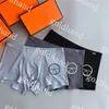 Mens Casual Underpants Ice Silk Breattable Boxers Designer Letter Tryckt Boxare Sexiga män underbundna trosor