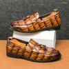 Casual Shoes Fashion Men's Outdoor Leather Summer Slip On Leisure Walk Man Loafers All-Match Driving Footwear Moccasins