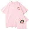 여자 티셔츠 애니메이션 아즈 탕가 다이오 티 셔츠 여성 kawaii chibi osaka와 chiyo chans 아빠 티셔츠 남자 스웨트 셔츠 여름 면화 플러스 사이즈 Topsl2403