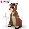 8mH (26ft) with blower Giant Animated Lovely Inflatable Christmas Rudolph,giant brown Reindeer ornament for farm house yard decoration