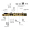 PEGS Hotone Ampero MP100 Guitar Bass Amp Modeling IR -Schränke Simulation Multieffekte Expression Pedal Stereo OTG Audio -Schnittstelle