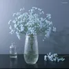 Dekorative Blumen Simulation Gypsophila Branch Hochzeit florales Kunststoff gefälschter künstlicher Multi -Kopf -Blumenhalle Dekoration