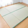 Tapis pliant pliant japonais traditionnel de matelas Tatami rectangle grand paille de sol pliable pour sol de couchage de yoga