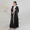 Vêtements ethniques Eid Ramadan Per perlé Abaya pour les femmes Musulman Mode Mode Dubaï Turquie Kaftan Kimono Cardigan Islamic Jalabiya Arabe Robe