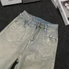 Grundläggande casual klänningar 2 cm tung industri guldpläterad beläggning glänsande jeans mångsidig mode enkelhet