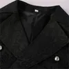 Men's Trench Coats Double-Breasted Victorian Vest Jacket Gothic Clothes Men Medieval Coat Retro Punk Halloween Party Long Outerwear