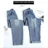 Damesjeans open kruisbroek dubbele ritssluiting handig voor outdoor sex plas paar dating onzichtbare elegante denim leuke vrouwen