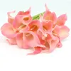 Decorative Flowers 20 Pcs High Simulation Artificial Wedding Bouquet Calla Lily Arrangement