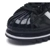 النسخ الأصلية Superstares 2024 Men Women Designer أحذية أحذية غير رسمية متسكعون من قبل Edison Chen White Black Crystal Sand X Platform Man Size 36 - 46