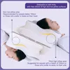 Almofadas de espuma de memória em forma de borboleta relaxante e cervical rebote lento no pescoço alívio da dor no sono Ortopédico 240415