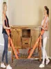 Pratique 2pcset levage STRAP MOTION STRAP HESTHAULER pour meubles lourds faciles à transporter antislip Correa Movil de Elecaci5057258