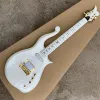 Guitar Rare Diamond Series Prince Cloud White Electric Guitar Alder Body, Maple Neck, Wrap Arround Tailpiece Imported Hardware