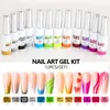 Kit de vernis gel art nail trempe off uv / LED semi-permanent 12 pcs / set vernis vernis vernis à ongles laquer de peinture salon peinture