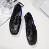 Casual Shoes Men's Foot Cover Business Leather-Made bekväm stil avancerad arbetsblock