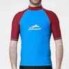 Women's Swimwear Short Sleeve Rash Guards Men Surfing Clothes Sun Protective Swimsuits Wetsuit Tight Base Layer Snorkeling Kayaking Quick