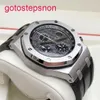 Мужское запястье AP Watch Royal Oak Offshore 42 -мм календарь Время красно -дьяволо