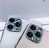 Apple Phone Metal Diamond Camera Protector Filme de lente colorido para iPhone 12 Pro Max Mini 11 Glitter Crystal Lens Tampa ZZ ZZ